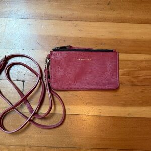Bandolier Small PInk Crossbody Zip Pouch